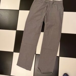 Men's Red Fleece by Brooks Brothers mini plaid chinos new never worn